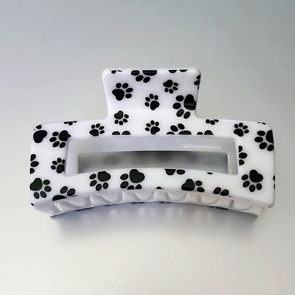 PAW PRINT ACRYLIC Claw Hair Clip